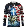 Custom Faith Crappie Patriotic Fishing T-Shirts, US Fishing