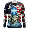 Custom Faith Crappie Patriotic Fishing T-Shirts, US Fishing