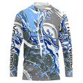 Water Splashing Camo Uv Protection Long Sleeve Fishing, Custom Performance Fishing