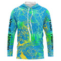 Water Splashing Camo Uv Protection Long Sleeve Fishing, Custom Performance Fishing