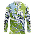 Water Splashing Camo Uv Protection Long Sleeve Fishing, Custom Performance Fishing