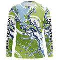 Water Splashing Camo Uv Protection Long Sleeve Fishing, Custom Performance Fishing