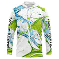 Water Splashing Camo Uv Protection Long Sleeve Fishing, Custom Performance Fishing