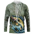 Walleye Fishing Custom 3D All Over Printed Long Sleeve, Walleye Fisherman