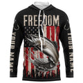 Personalized Patriotic Trout Long Sleeve Uv Protection Fishing, American Flag Fishing