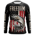 Personalized Patriotic Trout Long Sleeve Uv Protection Fishing, American Flag Fishing
