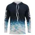 Underwater Background Long Sleeve Uv Protection Fishing, Personalized Fishing
