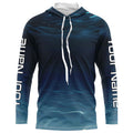 Underwater Background Long Sleeve Uv Protection Fishing, Personalized Fishing