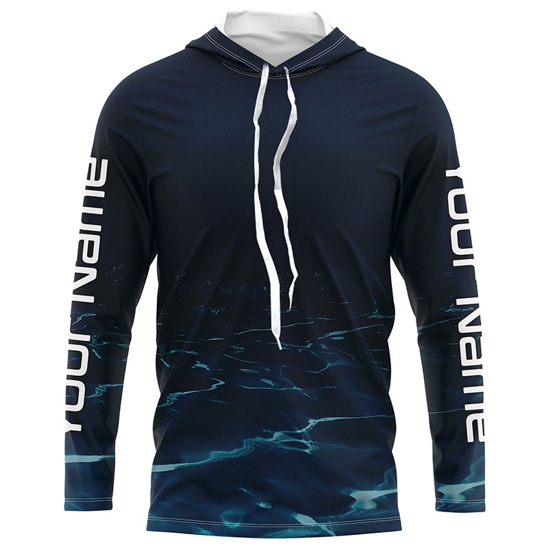 Underwater Background Long Sleeve Uv Protection Fishing, Personalized Fishing