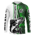 Walleye Fishing Custom Grunge Long Sleeve Tournament, Walleye Fishing | Green Camo