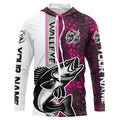 Walleye Fishing Custom Grunge Long Sleeve Tournament, Walleye Fishing | Pink Camo