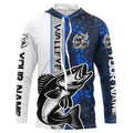 Walleye Fishing Custom Long Sleeve Tournament, Walleye Fishing | Water Blue Camo
