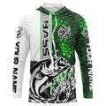 Largemouth Bass Fishing Custom Long Sleeve Tournament, Bass Fishing | Green Camo