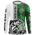 Largemouth Bass Fishing Custom Long Sleeve Tournament, Bass Fishing | Green Camo