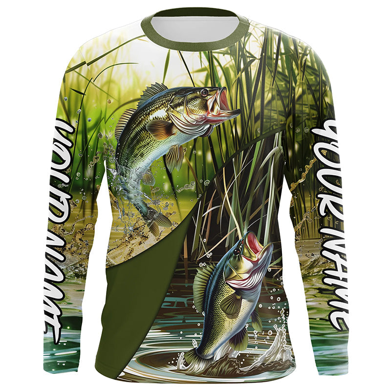 Largemouth Bass Fishing Custom 3D All Over Printed, Bass Tournament Fishing Gift Ideas