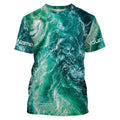 Custom Saltwater Long sleeve Fishing UV Protection, Sea wave camo Fishing