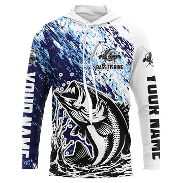 Custom Bass Fishing, Largemouth Bass Tournament Long Sleeve Fishing