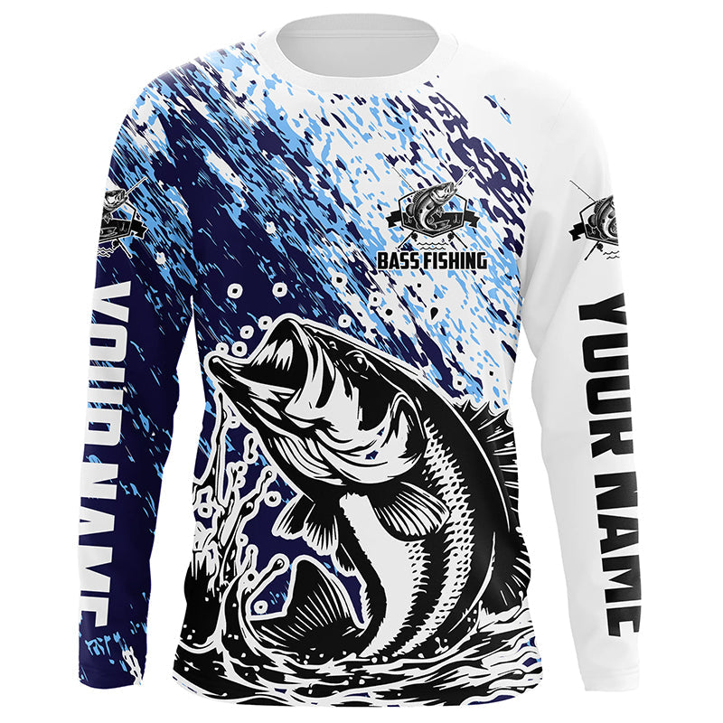 Custom Bass Fishing, Largemouth Bass Tournament Long Sleeve Fishing