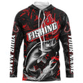 Walleye Fishing Custom Long Sleeve, Walleye Tournament Fishing | Red Camo