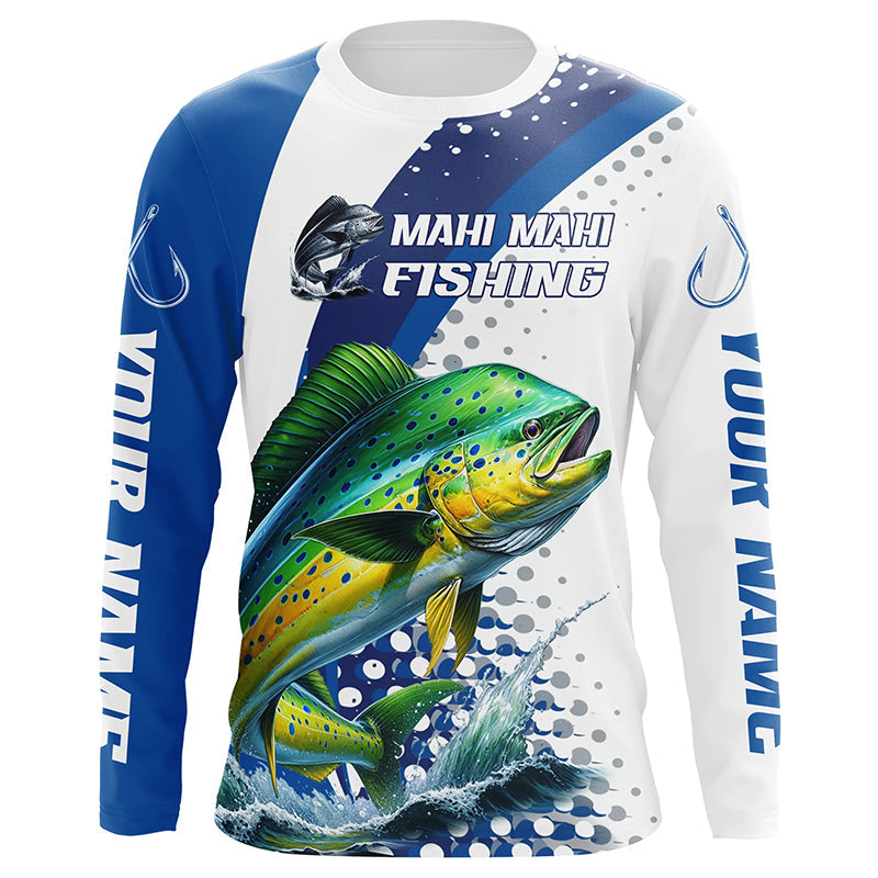 Mahi Mahi Fishing Custom Performance Fishing Gear, Mahi Mahi Long Sleeve Fishing