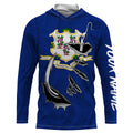 Connecticut Flag 3D Fish Hook UV Protection Custom Long Sleeve performance Fishing IPHW486