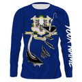 Connecticut Flag 3D Fish Hook UV Protection Custom Long Sleeve performance Fishing IPHW486