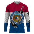 Missouri Flag 3D Fish Hook UV Protection Custom Long Sleeve performance Fishing IPHW495