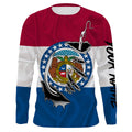 Missouri Flag 3D Fish Hook UV Protection Custom Long Sleeve performance Fishing IPHW495