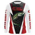 Personalized Musky Fishing Long Sleeve Tournament Fishing, Musky Fishing |Red