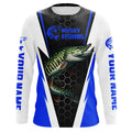 Personalized Musky Fishing Long Sleeve Tournament Fishing, Musky Fishing |Blue