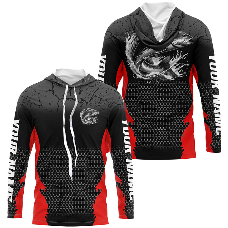 Personalized Redfish Fishing, Redfish Long Sleeve Tournament Fishing |Red