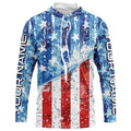 American Flag Custom Long Sleeve Uv Protection Fishing, Patriotic Fishing