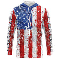 American Flag Custom Long Sleeve Uv Protection Fishing, Patriotic Fishing