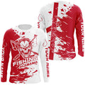 Alabama Fishing Custom Long Sleeve Fishing, Alabama Flag Skull Fishing