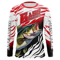 Personalized Bass master Fishing, Largemouth Bass Long sleeve performance Fishing