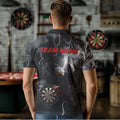 Custom Thunder Lightning Red Eagle Dart Quarter-Zip, Dart Team With Name