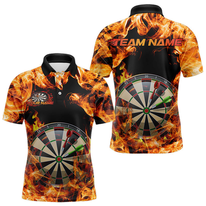 Fire Flame Dartboard Custom Dart Quarter-Zip, Dart Dart Team League