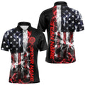 Custom Ameircan Flag Flame US Dart Quarter-Zip, Patriotic Dart Team
