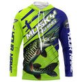 Musky Custom Long Sleeve Tournament Fishing, Muskie Fishing | Green And Blue