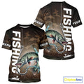 Brown Camouflage Fish Hook Custom Pike Long Sleeve Hooded Tournament Fishing