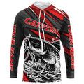 Black And Red Catfish Fishing, Custom Catfish Fishing Long Sleeve Fishing