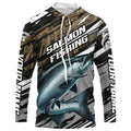 Chinook Salmon Fishing Camo Long Sleeve Fishing, Custom King Salmon Fishing