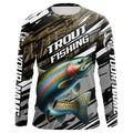 Rainbow Trout Fishing Camo Long Sleeve Fishing, Custom Steelhead Fishing
