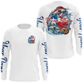 Custom Texas Slam Long Sleeve Fishing, Texas Trio Redfish, Trout, Flounder Fishing