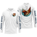 Custom Angry Redfish Fishing, Redfish Long sleeve performance Fishing