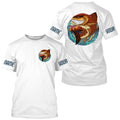 Custom Angry Redfish Fishing, Redfish Long sleeve performance Fishing