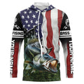 Personalized American Flag Bass Fishing, Patriotic Bass Tournament Fishing