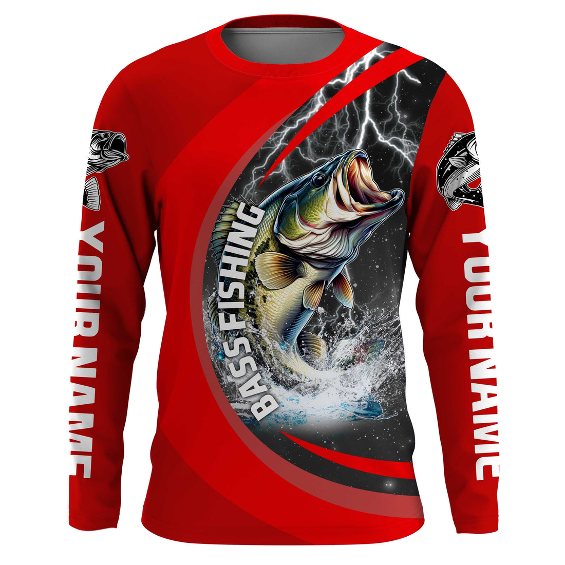 Personalized Bass Fishing, Largemouth Bass Tournament Fishing | Red