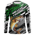 Walleye Fishing Camo Long Sleeve Fishing, Custom Walleye Tournament Fishing | Green