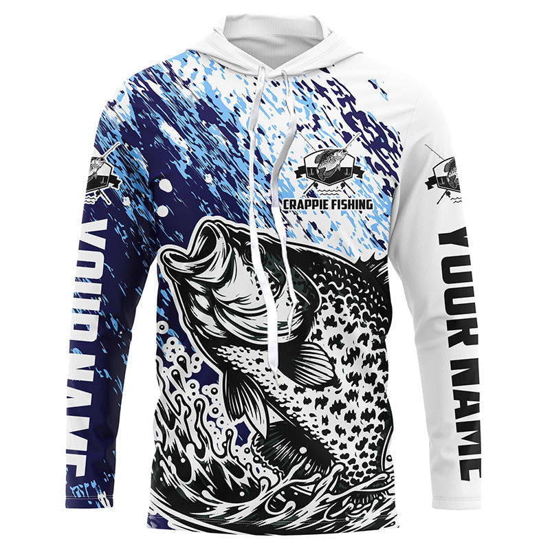 Personalized Crappie Long Sleeve Tournament Fishing, Crappie Fishing Fishing Gifts